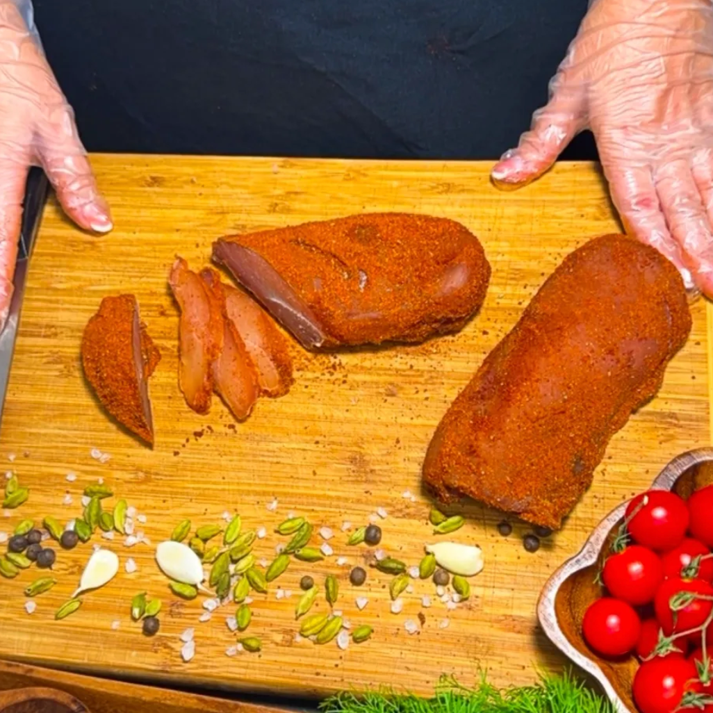 Dry-Cured Chicken Breast (Basturma)