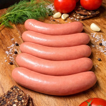 European-Style Pork Sausages fresh whole links with herbs and tomatoes – Ukrainian Smokehouse