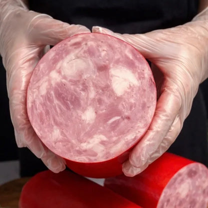 Homestyle Pork Ham interior texture close-up – Ukrainian Smokehouse