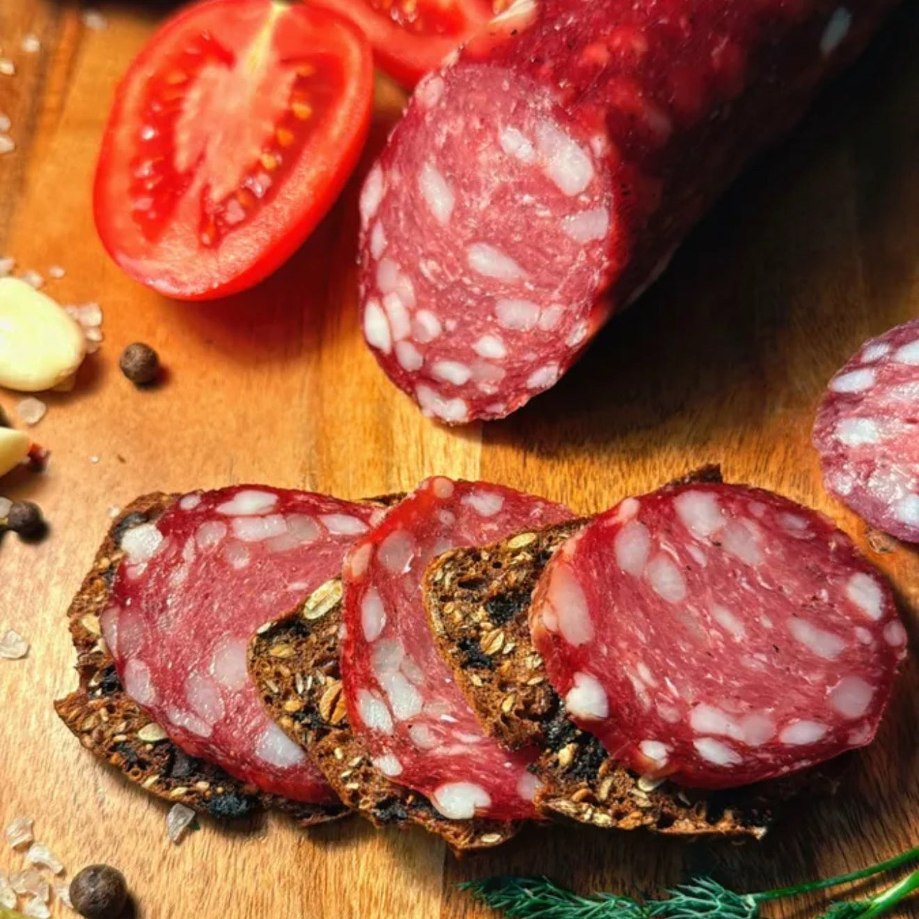 Rustic Pork & Beef Salami