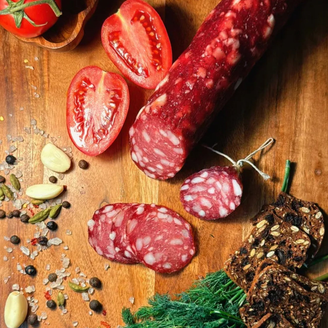 Rustic Pork & Beef Salami